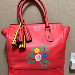 Coach (Large) customized bag Bright Pink